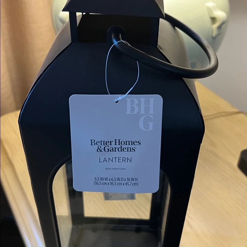 NWT One 18 inches Better Homes & Gardens Metal Candle Holder Lantern